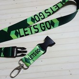 掛帶(LETSGO)+鑰匙套(桃紅start) × 1套