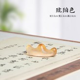 琥珀黃【琉璃筆擱】 × 1個