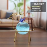藍色小鹿風暴瓶+藍黃蝴蝶:藍色小鹿風暴瓶+藍黃蝴蝶 × 1個