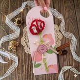 手提花卡-漸變紅康乃馨(單支) × 1件