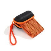 圓柱盒—桔色,毛巾尺寸：30*90±2cm（高品質） × 1個