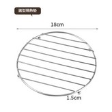圓形不鏽鋼 1只裝 可墊可蒸 × 1套