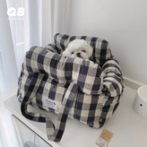 베이지  블랙 그리드 × 1개