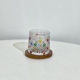 色彩斑斕 丨彩繪冰花 配木底座一套 × 1個