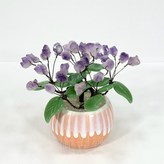 紫水晶盆栽樹 款六 (橘盆) × 1個