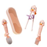 虎口筷子叉勺套裝 粉色 × 1個