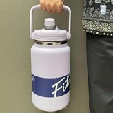 保溫保冰噸噸桶 淺紫色 一杯雙飲大容量,2000ML × 1個