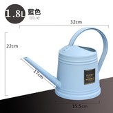 仿鐵皮澆水壺藍色(矮款)【不帶花灑】:如圖所示 × 1個