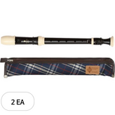 블랙(리코더)+랜덤발송(케이스) × 2세트