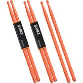 5A 카본 섬유 드럼 스틱 가볍고 내구성 있는 3개 세트 검은색