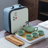 哥窯仿古壺一壺四杯:如圖所示397 × 1個