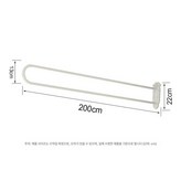 화이트 U자형 2m 링 포함 × 1개