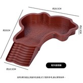 s6泡澡盆 - 棕紅色帶外部爬梯獨立包裝 × 1套