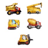 중장비 은박풍선 5종 × 1세트