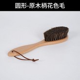 圓形-原木柄花色毛-柔護絨面去除浮毛 × 1個