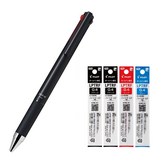 0.4 리필 4개 + 3색 볼펜 블랙 1개