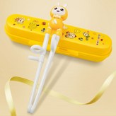 檸檬黃 小白兔【學習筷子+收納盒】 × 1個