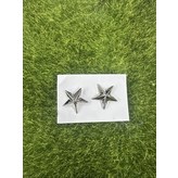 少將銀色領章1.8公分 × 1件