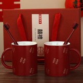 亞光百喜對杯一對牙刷2支禮盒裝 × 1套