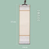 白色綾布一復古白 迷你宣紙小卷軸10*37cm × 1個