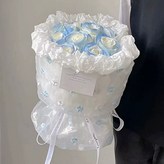 小藍莓小香風玫瑰:9朵(加燈加禮袋) × 1件