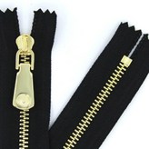 5號箱包皮具專用拉鍊  金色 圓點片 ,20釐米 1條 需要雙開 × 1個