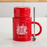 喜慶水壺-紅色+鋼勺 × 1個