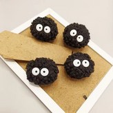 黑色黑毛球3個 × 1個