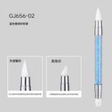 雙頭矽膠筆 - 藍色GJ656 - 02 × 1個