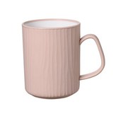 純色條紋漱口杯 粉色 × 1個