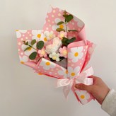 羽茵淺粉花束 送透明禮袋 × 1個