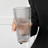 세로줄 유리컵 2개-600ml