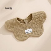 六層花瓣圍嘴 咖色 × 1個