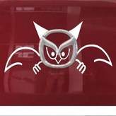 貓頭鷹C貼－銀白 × 1個