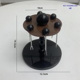 黑 棕旋轉果叉收納架帶6叉 × 1個