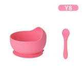 粉色碗+硅膠勺子:一個 × 1個