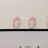 핑크 토끼 귀 1쌍 × 1개