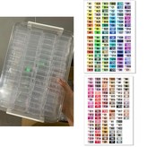 大號證件盒 60個5.5小方盒 包含221色貼紙 × 1套