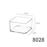 8028 矮透盒 - 方小 1個 PET高透明可疊加 × 1套