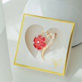 03_하트브로치/레드 × 1개