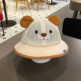 米色（小熊包邊）漁夫網帽2-4歲/帽圍48-52cm × 1個