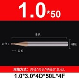 1.0*3.0*4D*50L*4F 共5 × 1個