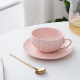 淡粉色, 單杯無碟子勺子 × 1個