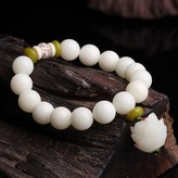 白玉菩提單圈蓮花吊墜 × 1個