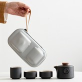 黑色黑陶旅行茶具:如圖所示175 × 1個