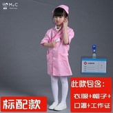 A款半袖護士服送帽子+口罩工作證,100 × 1個
