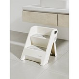 二層摺疊腳踏梯-灰白色 × 1個