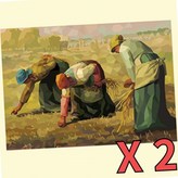 2인 폴리곤아트 명화 스티커붙이기 어르신 노인 인지활동 미술 집콕키트 DIY