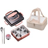 식판도시락 화이트 가방세트-핑크 × 1개