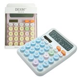 태양열 파스텔계산기 DX-181-색상랜덤 × 1개
